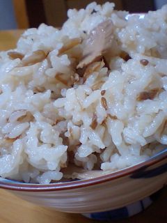 簡単!なめたけとツナの炊き込みご飯-レシピのメイン写真