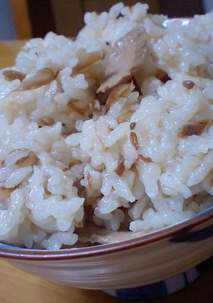 簡単！なめたけとツナの炊き込みご飯-レシピのメイン写真
