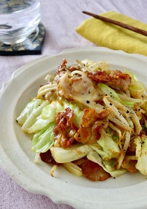 とろりチーズの豚バラキャベツのカレー炒め-レシピのメイン写真