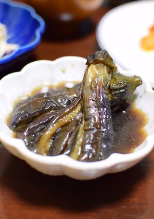 簡単！丸ごと茄子の揚げ煮♪-レシピのメイン写真