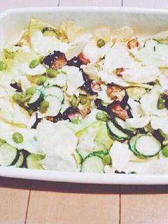 夏野菜の醤油マヨサラダ-レシピのメイン写真