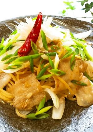 ◆豚バラ肉と新生姜の和風なペペロンチーノ-レシピのメイン写真