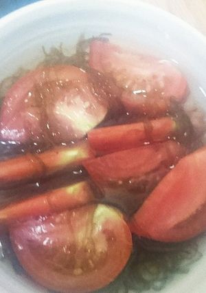 トマトの酢の物-レシピのメイン写真