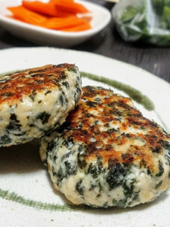 大葉の鶏むねハンバーグ 青じそ大量消費-レシピのメイン写真