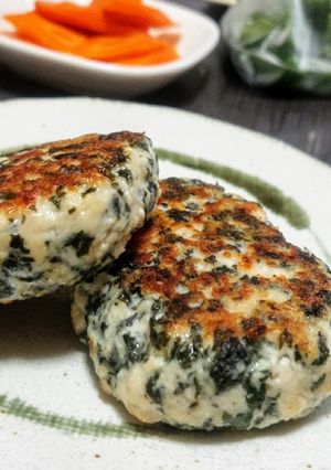 大葉の鶏むねハンバーグ　青じそ大量消費-レシピのメイン写真