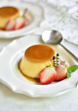 シンプルな材料で作る硬めプリン-レシピのメイン写真