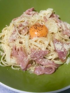 生ハムの豆乳カルボナーラ-レシピのメイン写真