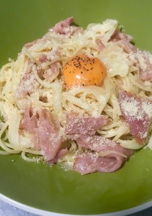 生ハムの豆乳カルボナーラ-レシピのメイン写真