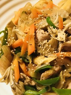 豚コマ肉のはちみつ&オイスターソース炒め-レシピのメイン写真