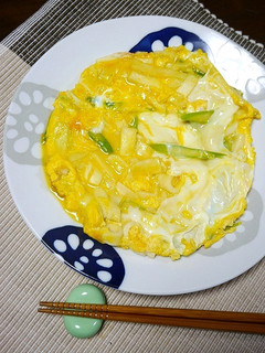 簡単!アスパラはんぺんのほんだし卵とじ-レシピのメイン写真