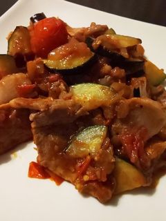豚肉とズッキーニのラタトゥイユ風-レシピのメイン写真