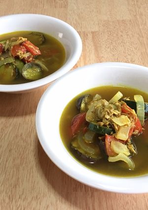 野菜とツナ缶の焼き浸し(コンソメカレー)-レシピのメイン写真