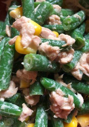 超簡単 いんげんとツナコーン缶のサラダ-レシピのメイン写真
