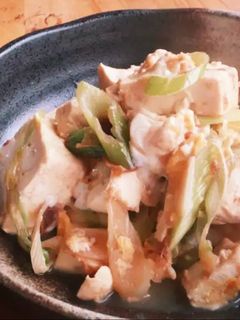 時間のない日に!★豆腐とネギの卵とじ★-レシピのメイン写真