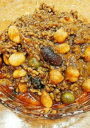 ひき肉で3品から(1)ひき肉と豆のカレー-レシピのメイン写真