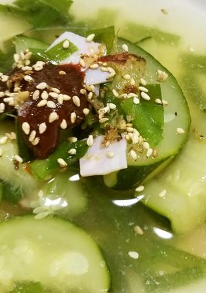 ズッキーニとハムの冷たいスープ-レシピのメイン写真