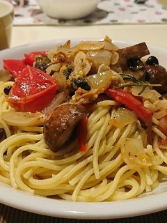 シーフードアヒージョパスタ♪-レシピのメイン写真