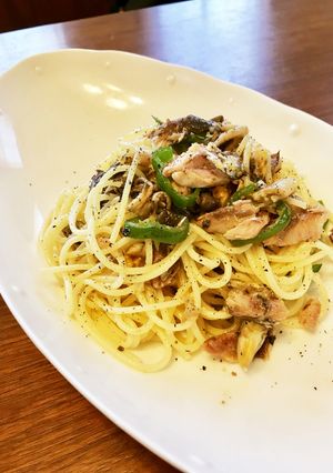 オイルサーディンとあさり水煮のパスタ-レシピのメイン写真