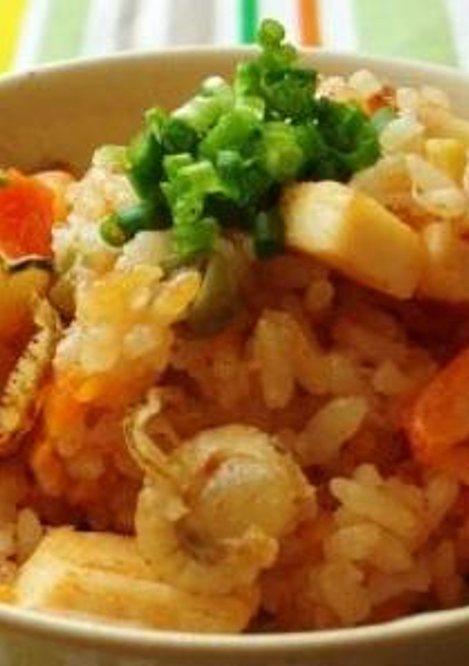 韓国風?!シーフード炊き込みご飯-レシピのメイン写真