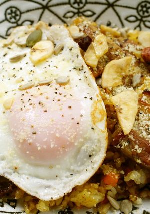 私流、激悪飯　ベーコンカレー焼き飯-レシピのメイン写真