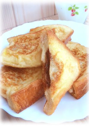 板チョコ入り♫♬フレンチトースト-レシピのメイン写真