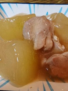 冷熱対応☆冬瓜と鶏肉の煮物☆夏バテにも-レシピのメイン写真