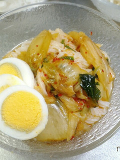 簡単にアレンジ♪キムチ麺つゆぶっかけ素麺-レシピのメイン写真