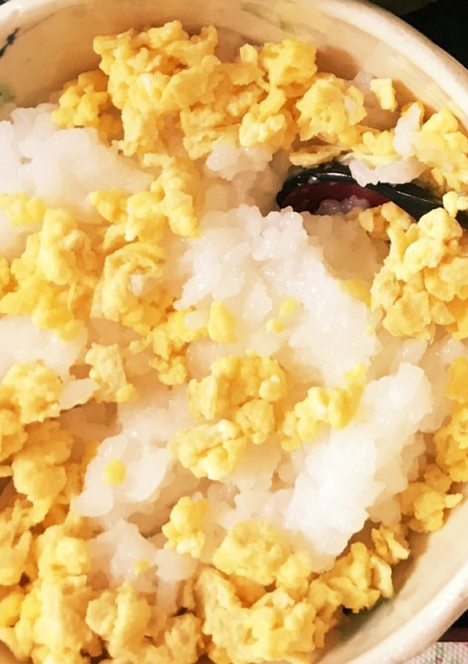 簡単！離乳食完了期の油揚げ入り炒り卵-レシピのメイン写真