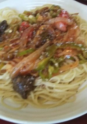 肉トマトパスタ（血管ダイエット1268）-レシピのメイン写真