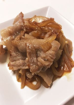 ぽん酢であっさり豚バラ生姜焼き☆-レシピのメイン写真