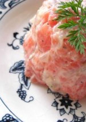 ヘルシー★スモークサーモンのタルタル-レシピのメイン写真