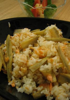鮭とごぼうのチャーハン-レシピのメイン写真
