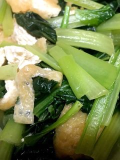 小松菜と油揚げの煮浸し-レシピのメイン写真