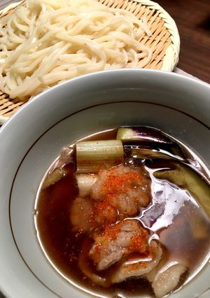 豚バラ茄子のつけ汁〜うどん、そうめん〜-レシピのメイン写真