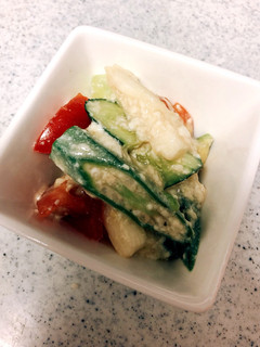 夏野菜と豆腐のサラダ-レシピのメイン写真