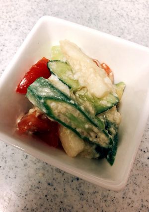 夏野菜と豆腐のサラダ-レシピのメイン写真