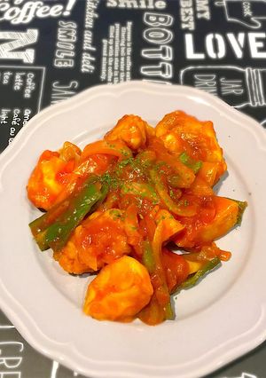レトルトナポリタンソースで♫簡単チキン-レシピのメイン写真