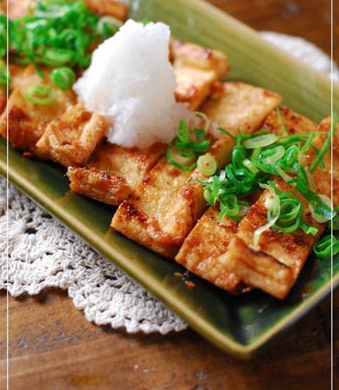 カリカリ油揚げの生姜焼き♡大根おろし添え-レシピのメイン写真