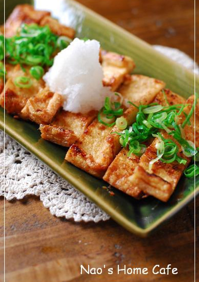 カリカリ油揚げの生姜焼き♡大根おろし添え-レシピのメイン写真