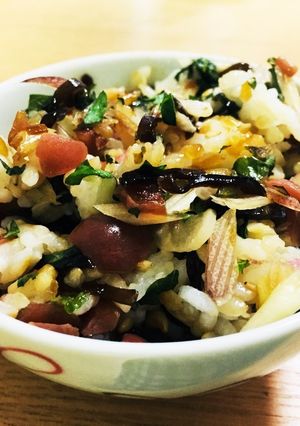 カリカリ梅ごはん-レシピのメイン写真