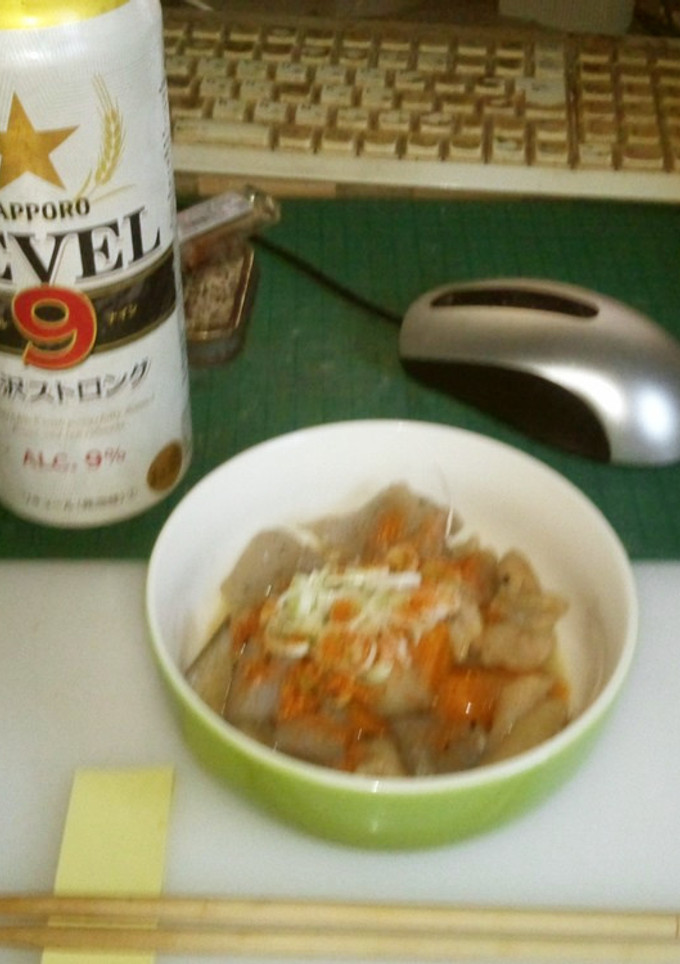 鶏皮の煮込み（味噌仕立て）-レシピのメイン写真