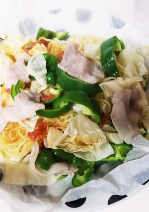 おひとり様のレンチン塩焼きそば-レシピのメイン写真