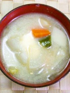 けんちん汁の豆乳仕立て♪-レシピのメイン写真