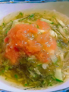 2分簡単☆20kcalめかぶ胡瓜の酢物 -レシピのメイン写真