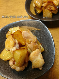 鶏肉とじゃがいもの照り焼き-レシピのメイン写真