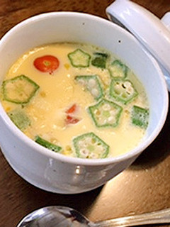 冷やしてもおいしい♪夏野菜の茶碗蒸し-レシピのメイン写真