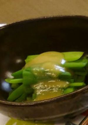 わけぎ酢味噌かけ（腎臓病食）-レシピのメイン写真