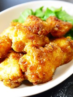 カレーうどんスープで!柔らか鶏胸肉唐揚げ-レシピのメイン写真