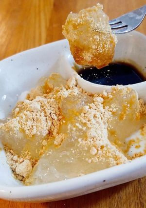 トウモロコシの皮の茹で汁☆わらび餅-レシピのメイン写真