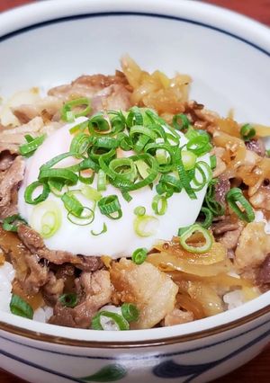 ぶっかけ生姜で手抜き生姜焼き丼-レシピのメイン写真